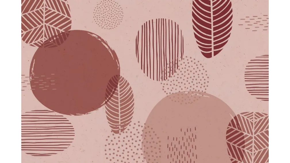 WALLPAPER TRIBAL LEAF PATTERN