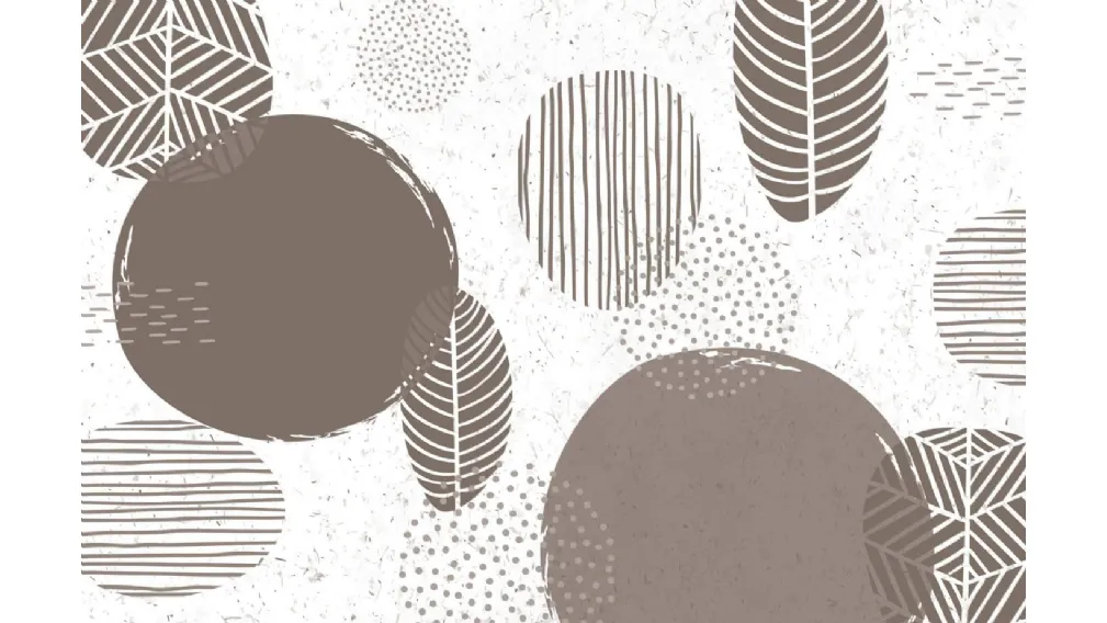 WALLPAPER TRIBAL LEAF PATTERN