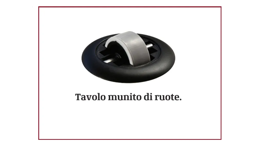 Piano e bordo in legno impiallacciato sia nella gamma di colori proposti dall’azienda sia in colori e legni a preferenza del cliente, anche in tinte RAL.  I meccanismi, di creazione dell’azienda, sono tutti in alluminio.  L’alzata del tavolo avviene elett