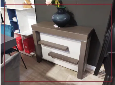 UNIKA 35consolle allungabile casarredo caiazzo in legno prezzo outlet arredamenti interno san giorgio ionico taranto saldi Unika di nome di fatto. Consolle dal design moderno e tecnicamente avanzato, contiene le prolunghe all'interno del mobile sottostant