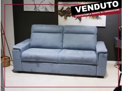 MODELLO GAETA 203 cm B262 GAETA con Bracciolo D in versione 2 Posti Max Letto (cod.041 - larghezza cm 203 - materasso cm 141x190x17) CARATTERISTICHE:  divano letto con rete ad apertura agevolata tramite maniglia rivestita con lo stesso rivestimento del di