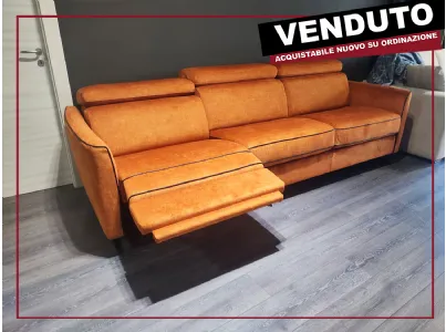 divano letto emma di bruma divano letto emma di dormire sartoriale con seduta relax colore arancione a prezzo scontato occasione casarredo caiazzo san giorgio ionico taranto saldi estivi black friday saldi invernali mobili design occasioni outlet arredame