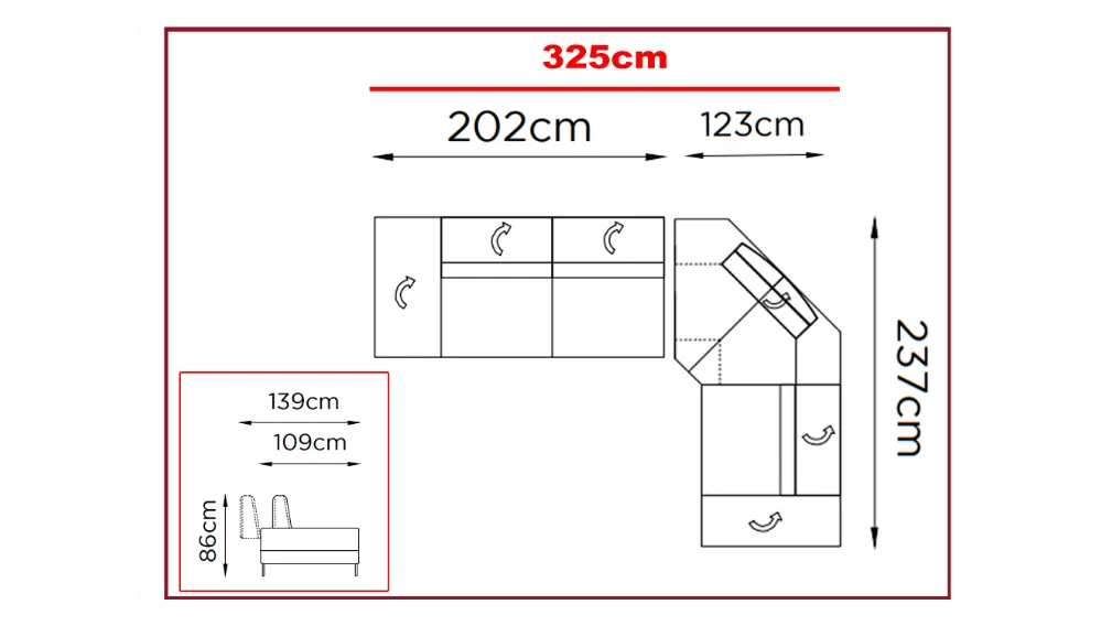 Questo divano particolare nelle forme e nel design, fa parte della collezione “motion” per la sua caratteristica che lo rende unico: poggia testa movibili, “recliner” del bracciolo laterale. L’ambia base di appoggio, accoglie cuscini di seduta molto grand