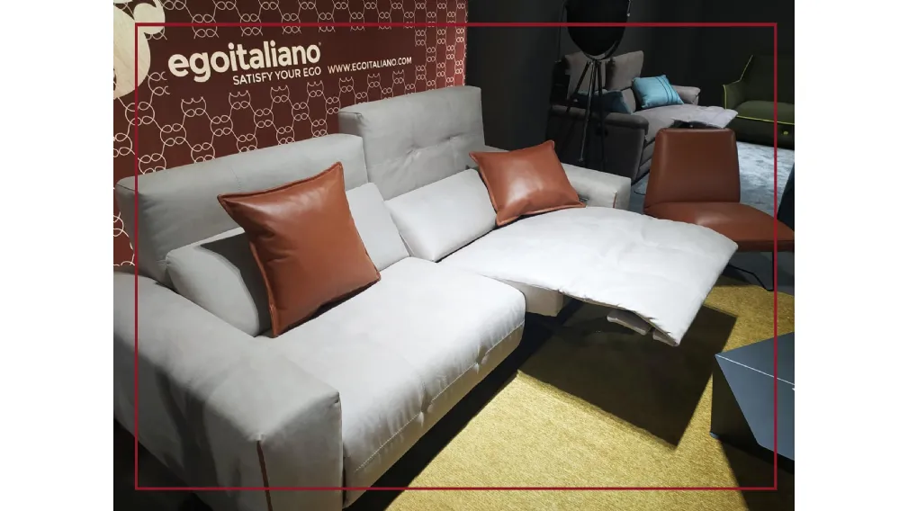 DIVANO EGOITALIANO TIFFANY CON MOVIMENTO RELAX PELLE TESSUTO ANTIMACCHIA SALDI SCONTI SAN GIORGIO IONICO TARANTO