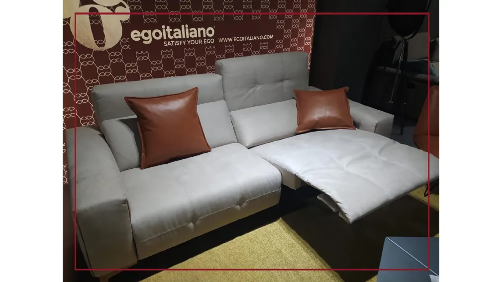 DIVANO EGOITALIANO TIFFANY CON MOVIMENTO RELAX PELLE TESSUTO ANTIMACCHIA SALDI SCONTI SAN GIORGIO IONICO TARANTO