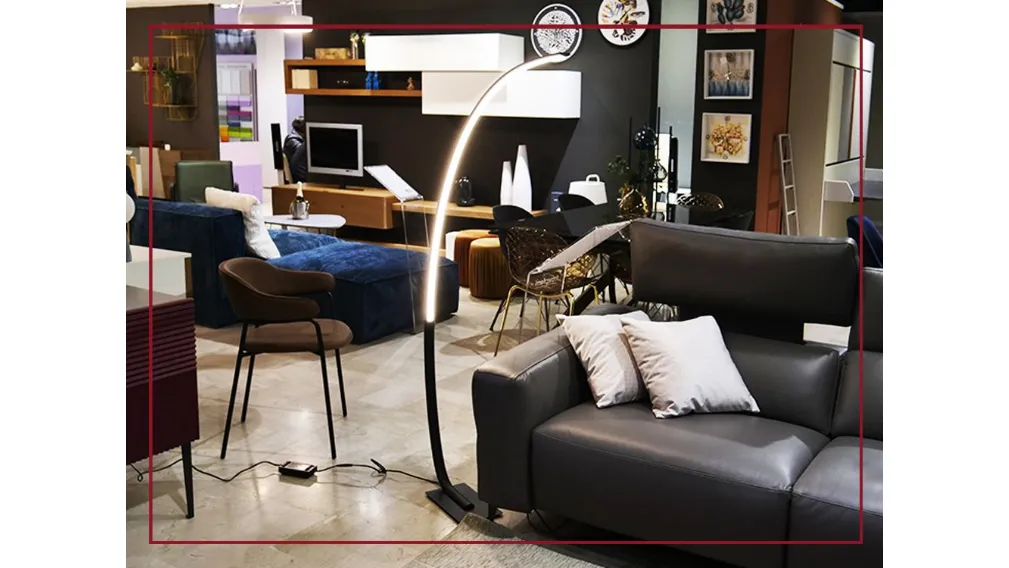lampada ad arco keep di ondaluce led casarredo caiazzo illuminazione outlet arredamento interni taranto saldi san giorgio ionico taranto expo black friday