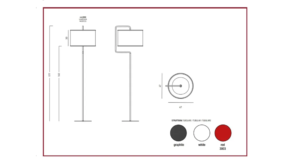 lampada da terra modello morfeo di egoitaliano saldi outlet sconti casarredo caiazzo san giorgio ionico arredamenti taranto black friday