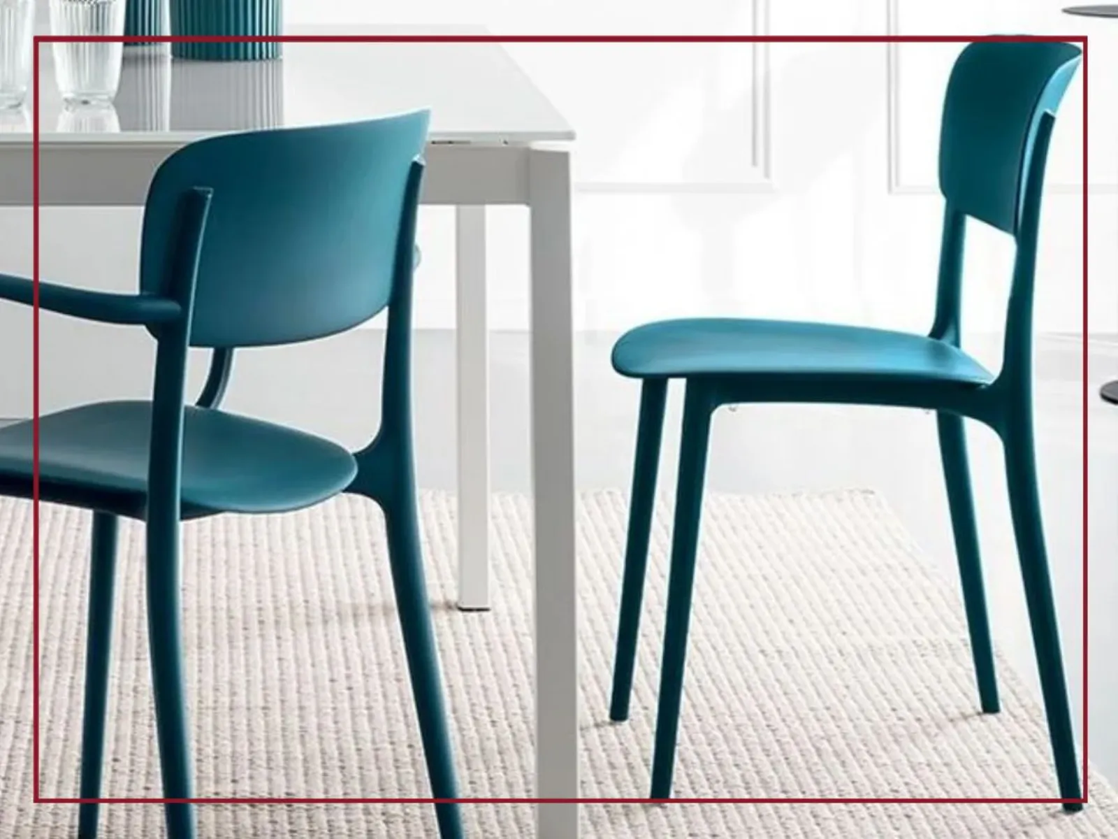 Calligaris Argo Sedia Moderna Senza Braccioli | Colore Tortora | Design Italiano