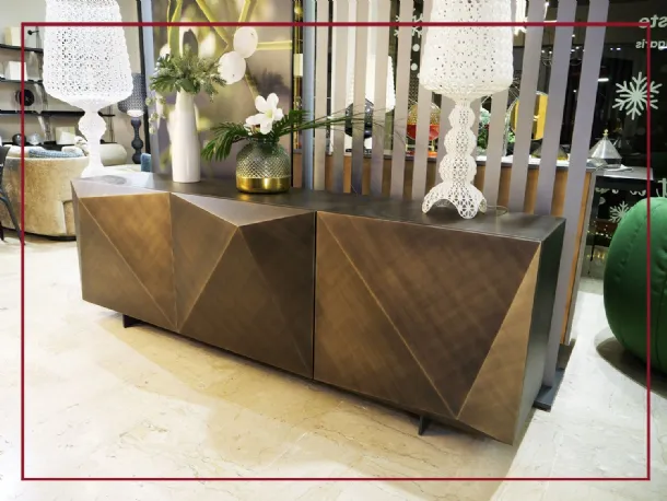 madia kayak di cattelan italia finitura brushed bronze credenza casarredo caiazzo sconti outlet arredamento taranto black friday interni saldi promozione prezzo promozionale  san giorgio ionico