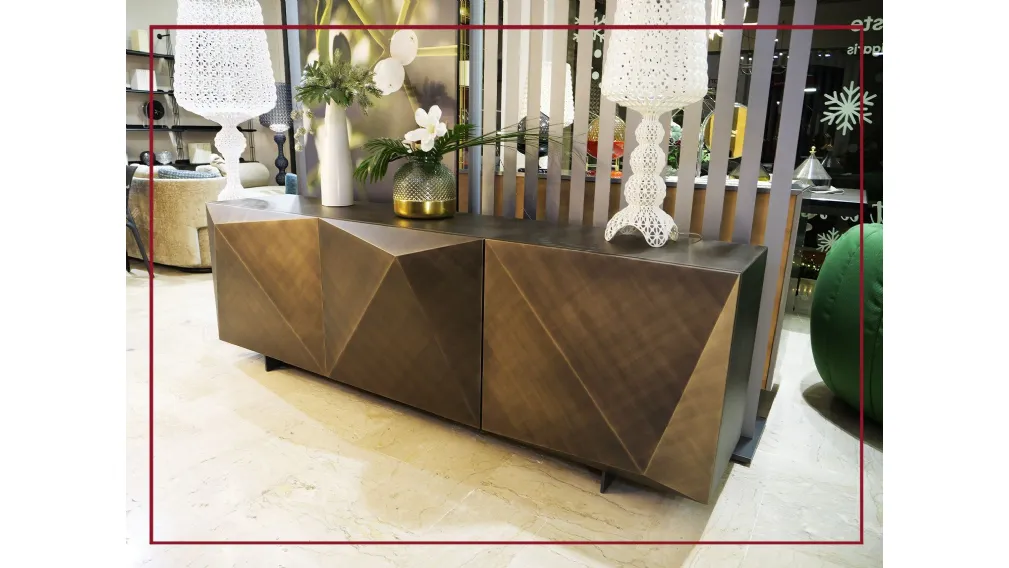 madia kayak di cattelan italia finitura brushed bronze credenza casarredo caiazzo sconti outlet arredamento taranto black friday interni saldi promozione prezzo promozionale  san giorgio ionico