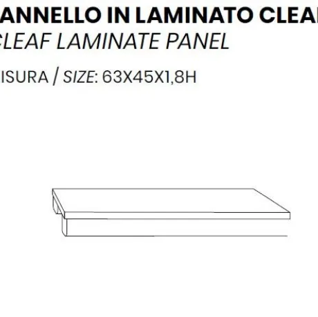 DOMINO CENTRALE - PANNELLO IN LAMINATO CLEAF