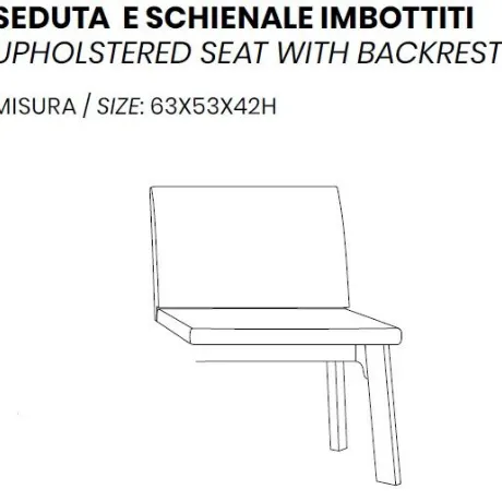 DOMINO TSX/TDX - SEDUTA E SCHIENALE IMBOTTITI