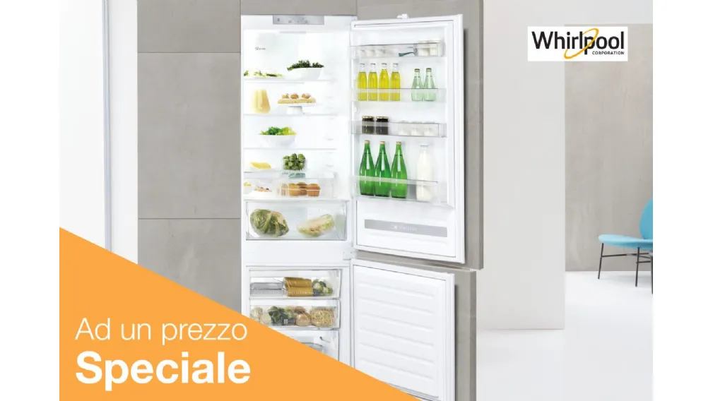 VIENI A SCOPRIRE L'OFFERTA NEL NOSTRO SHOW ROOM  Acquista una cucina Arredo3 completa di 3 elettrodomestici (piano cottura, forno e lavastoviglie) il frigorifero Whirlpool da 75 cm è tuo ad un prezzo speciale.   Promozione valida fino al 30 settembre 2022