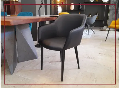 sedie sedia cecilia dilazzato in pelle ecopelle sconto outlet esposizione casarredo caiazzo saldi san giorgio ionico sconti arredamento interni taranto black friday