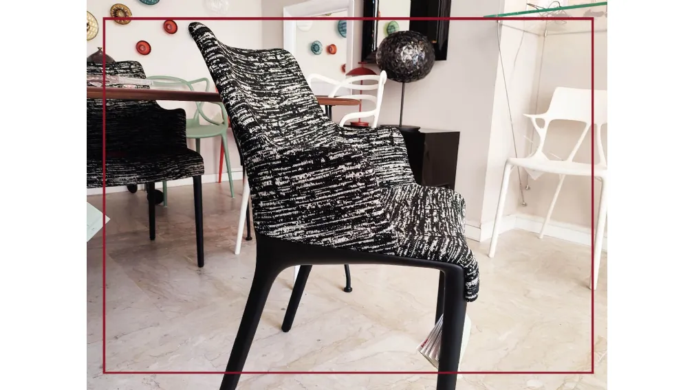 SEDIA POLTRONCINA ELEGANZA NIA DI KARTELL IN TESSUTO RICICLATO CASARREDO CAIAZZO TARANTO SALDI SAN GIORGIO IONICO TARANTO BLACK FRIDAY