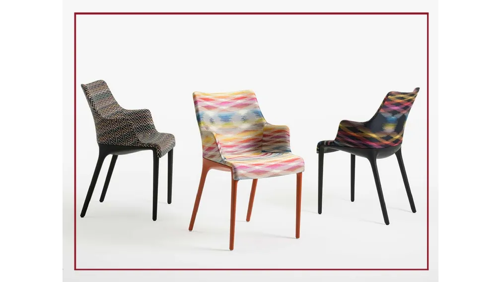 ELEGANZA NIA MISSONI SEDIA POLTRONCINA ELEGANZA NIA DI KARTELL IN TESSUTO RICICLATO CASARREDO CAIAZZO TARANTO SALDI SAN GIORGIO IONICO TARANTO BLACK FRIDAY