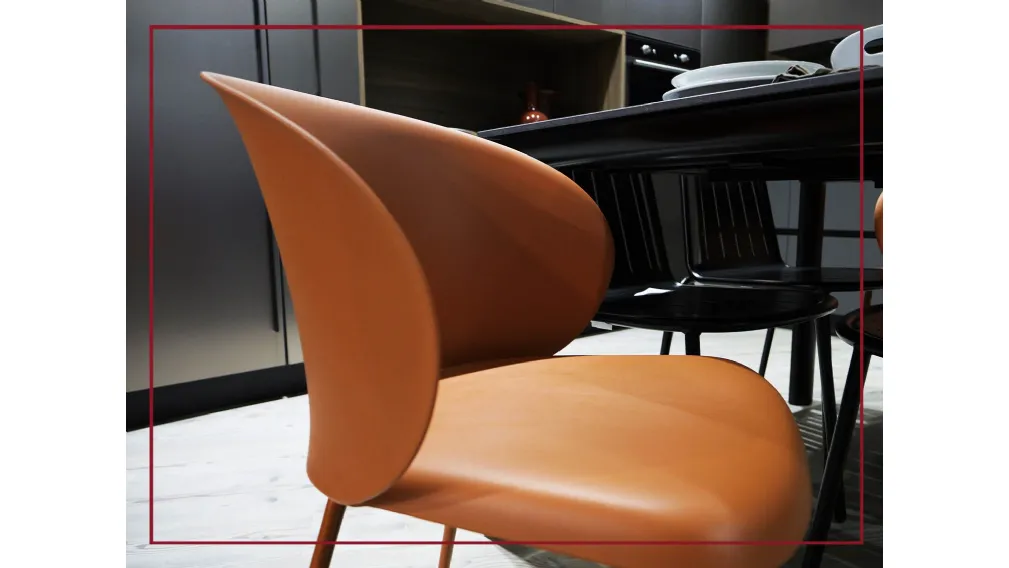 sedia connubia modello tuka colore zafferano polipropilene sconto casarredo caiazzo taranto saldi san giorgio ionico black friday sedie seduta arredamento interno design prezzi bassi