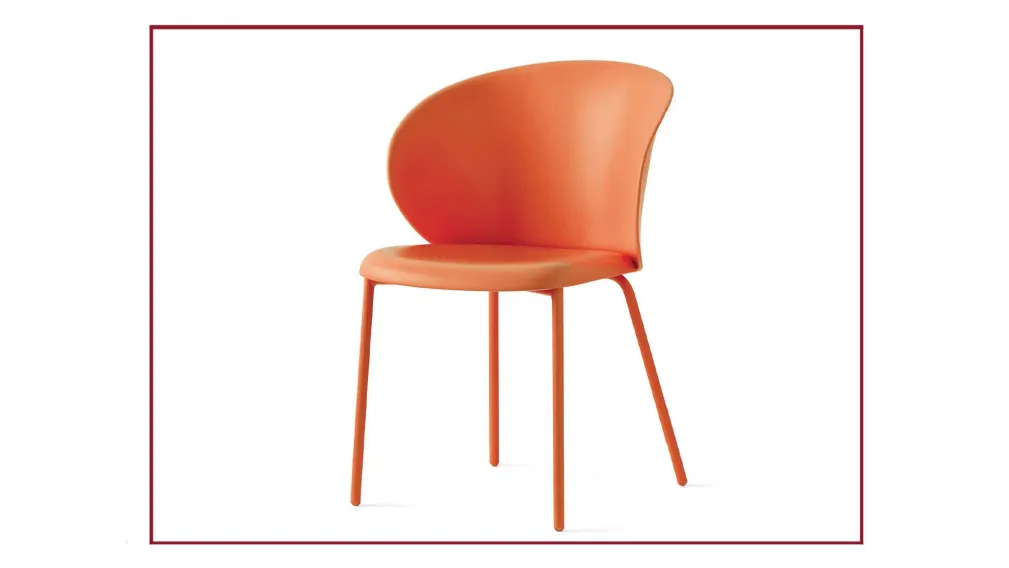 sedia connubia modello tuka colore zafferano polipropilene sconto casarredo caiazzo taranto saldi san giorgio ionico black friday sedie seduta arredamento interno design prezzi bassi