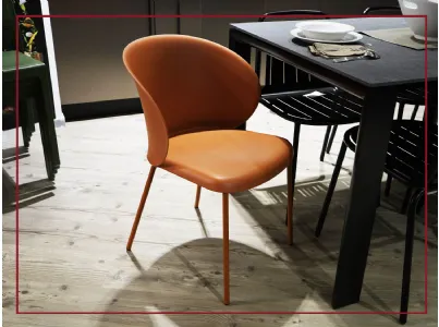 sedia connubia modello tuka colore zafferano polipropilene sconto casarredo caiazzo taranto saldi san giorgio ionico black friday sedie seduta arredamento interno design prezzi bassi