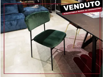 sedie calligaris fifties in tessuto verde bosco saldi estivi casarredo caiazzo black friday taranto saldi invernali mobili design occasioni arredamento interni