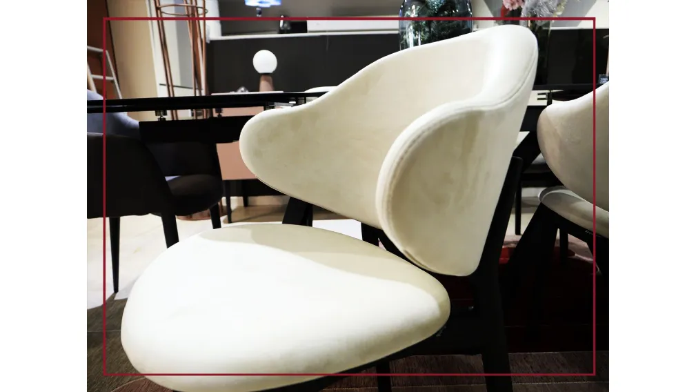 sedie sedia modello holly in tessuto e legno nero casarredo caiazzo saldi sconti prezzi bassi san giogio ionico saldi outlet arredamento interni moderno design taranto black friday