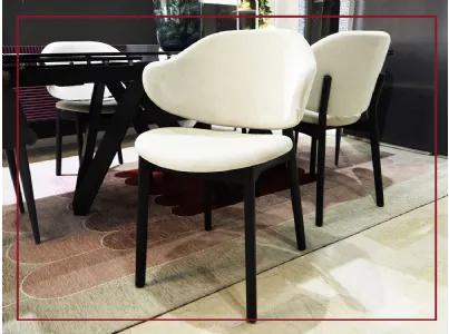 sedie sedia modello holly in tessuto e legno nero casarredo caiazzo saldi sconti prezzi bassi san giogio ionico saldi outlet arredamento interni moderno design taranto black friday