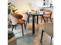 Scopri le sedie tuka soft connubia: comfort ed eleganza per la tua casa