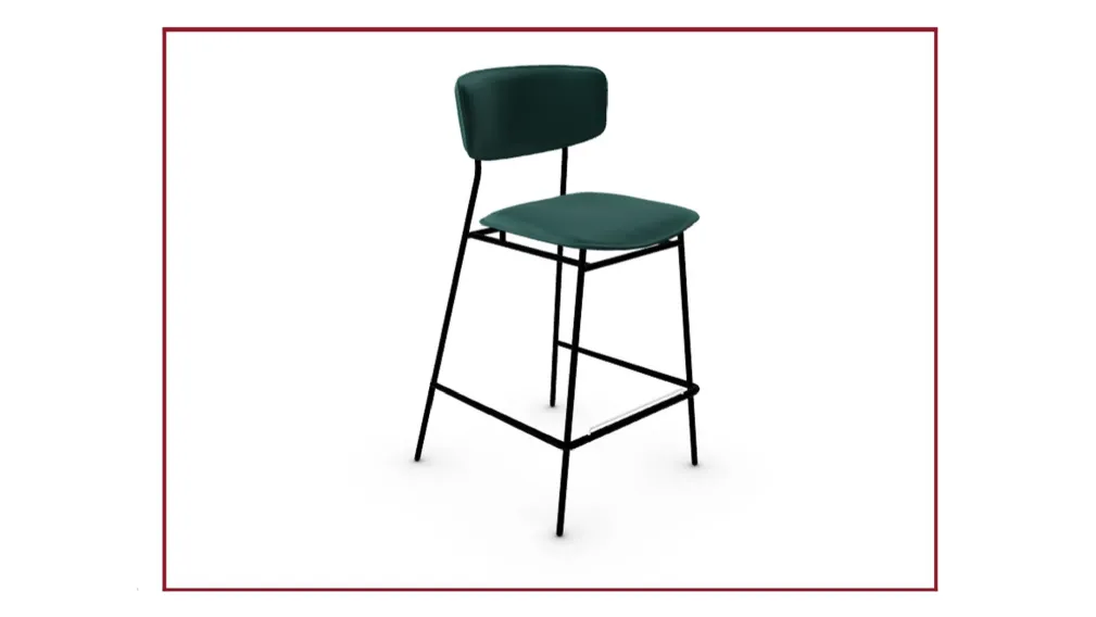 sgabelli in tessuto modello fifties calligaris verde bosco ferro metallo acciaio saldi estivi san giorgio ionico saldi invernali taranto black friday offerte outlet arredamento design arredamento moderno