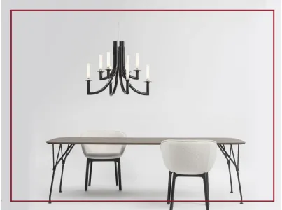 sospensione khan di kartell lampadario khan di kartell scontato a prezzo ribassato taranto saldi estivi san giorgio ionico saldi autunnali saldi invernali black friday prezzi bassi outlet arredamento mobili design occasioni nero trasparente champagne bron