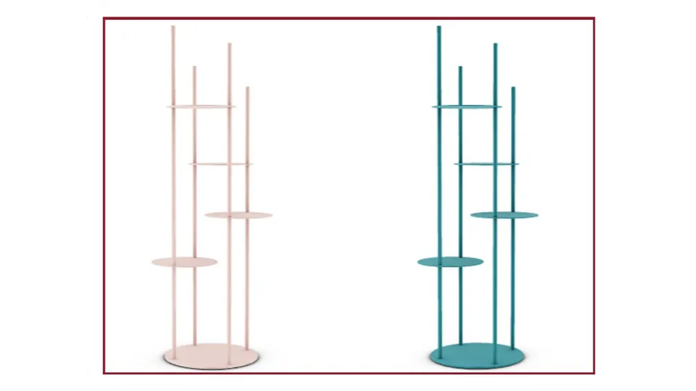 CIRCLETotem porta oggetti a forma circolare su più livelli, realizzato completamente in metallo verniciato. New entry nella tipologia dei complementi d’arredo, CIRCLES rappresenta il modo più originale per tenere in vista gli oggetti più cari, sfruttando 