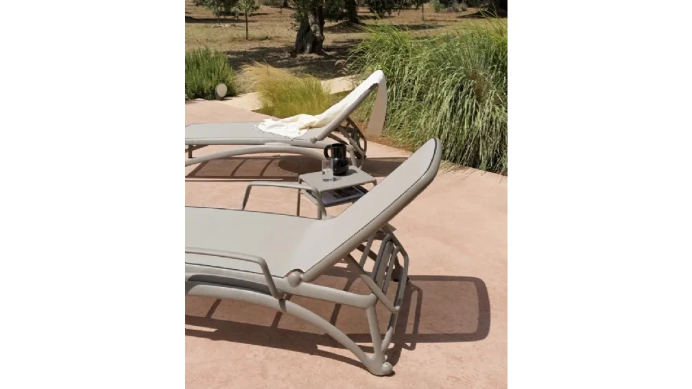 Lettino Prendisole impilabile Atlantico di Nardi