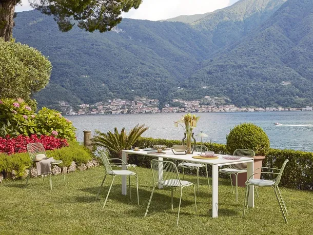 Tavolo Four Outdoor in acciaio di Kartell