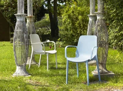 Sedia da giardino in plastica Ginevra di Scab Design