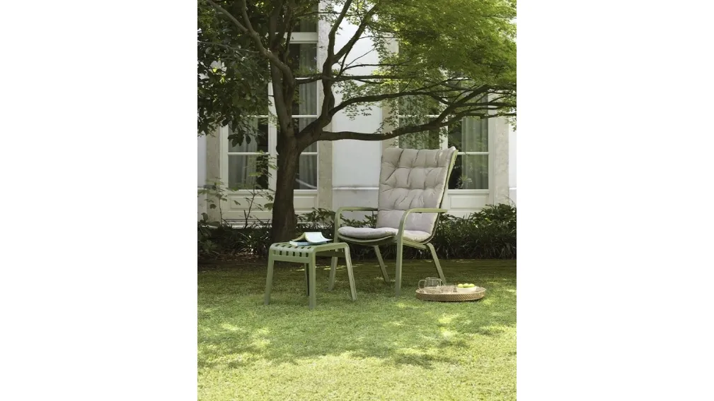 Sgabello Poggiapiedi per esterni in polipropilene Poggio di Nardi