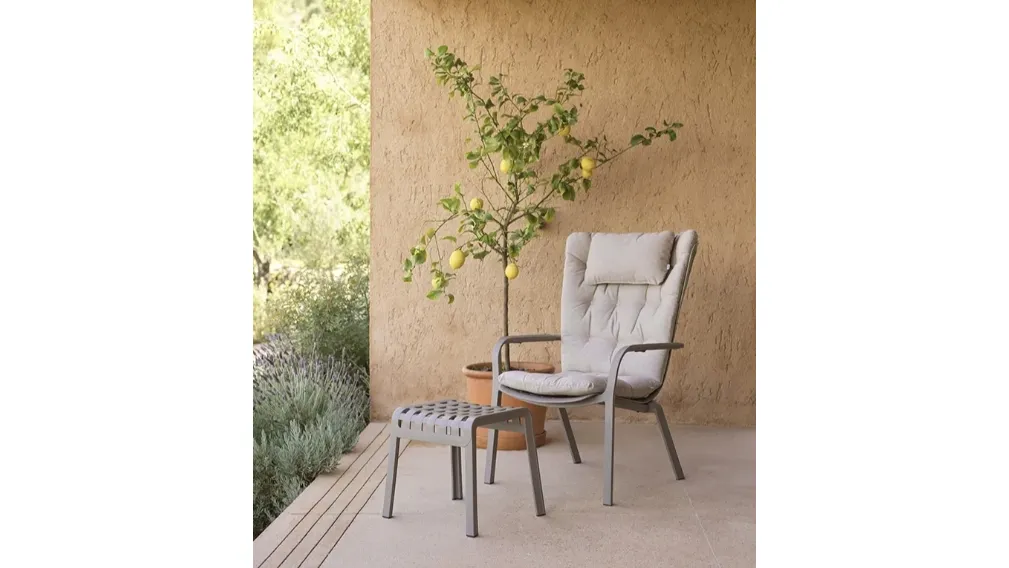 Sgabello Poggiapiedi per esterni in polipropilene Poggio di Nardi