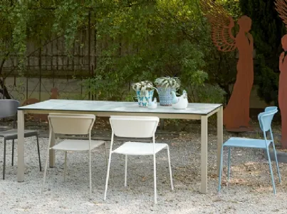 Tavolo outdoor allungabile con top in HPL Pranzo 120/160/200 di Scab Design