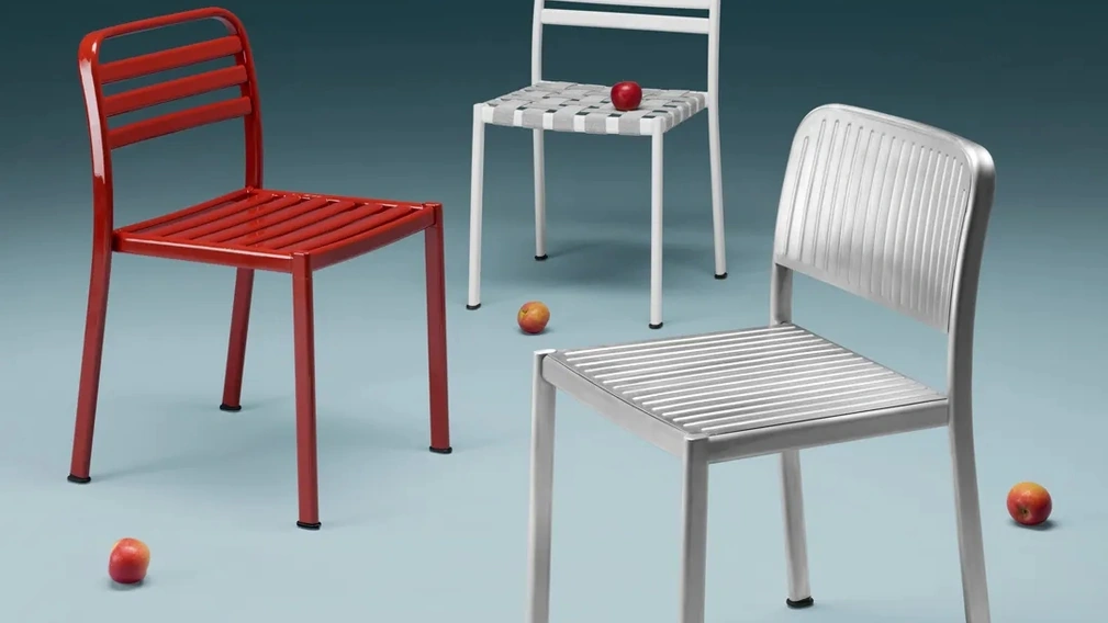 Sedia Reil in alluminio di Scab Design