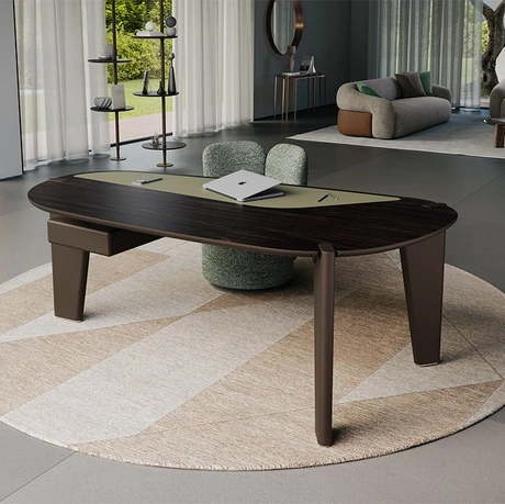 Scrivania direzionale di design in legno Boston di Cattelan Italia